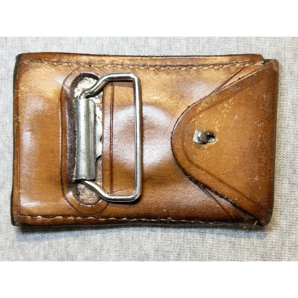 Vtg Tooled Leather Western Belt Longhorn Steer Rodeo Cowboy‎